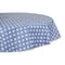 Stonewash Blue Polka Dot Vinyl Tablecloth 70" Round